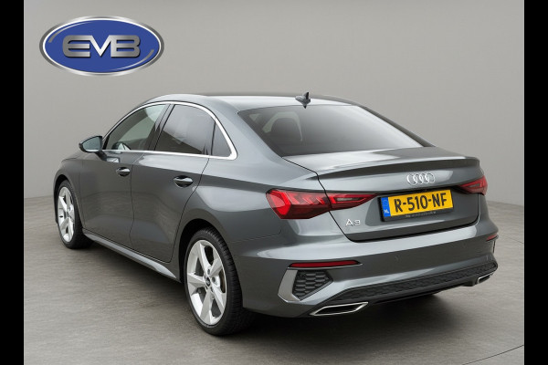 Audi A3 Limousine 30 TFSI S edition, 2 X S- LINE,matrix led, daytona grijs, 1 e eigenaar, 1/2 leder, 's, NL auto nap