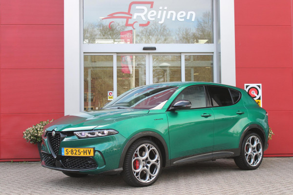 Alfa Romeo Tonale 1.5T Hybrid 160PK VELOCE | AFNEEMBARE TREKHAAK | PREMIUM PACK: LEDEREN BEKLEDING/GEVENTILEERDE VOORSTOELEN/4-VOUDIG ELEKTRISCH VERSTELBARE LENDESTEUN VOORSTOELEN/ELEKTRISCH BEDIENBARE VOORSTOELEN/GEHEUGEN OP DE BESTUUDERSSTOEL/HOOGGLANS ZWARTE RAAMOMLIJSTING/AMBIENT LIGHTING | TECHNOLOGY PACK: PARKEERWAARSCHUWING VOOR EN ACHTER/360° CAMERA/AUTOMATISCH INPARKEREN/ AUTONOMOUS DRIVING LEVEL 2: ADAPTIVE CRUISE CONTROL/LANE CENTERING ASSIST/TRAFFIC JAM ASSIST DODEHOEK DETECTIE AUTOMATISCH DIMMENDE BUITENSPIEGELS ELEKTRISCH BEDIENBARE ACHTERKLEP | WINTERPACK: STOELVERWARMING