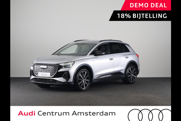 Audi Q4 e-tron 45 S edition Competition e-tron 82 kWh 286 pk Rac per augustus | Assistentiepakket plus | Comfortpakket | Ambient lichtpakket | Optiekpakket zwart plus |
