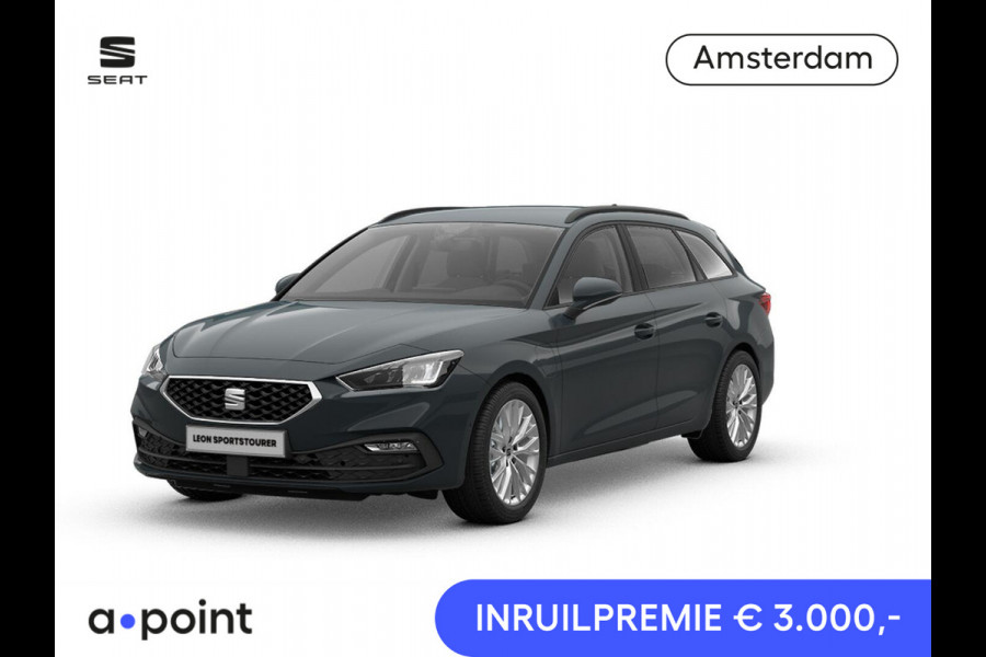Seat Leon Sportstourer 1.5 TSI e-Hybrid Style Business Intense | Carplay (draadloos) | Navigatie | Adaptieve Cruise | Sensoren V+A + Achteruitrijcamera | Grootlicht Assistent