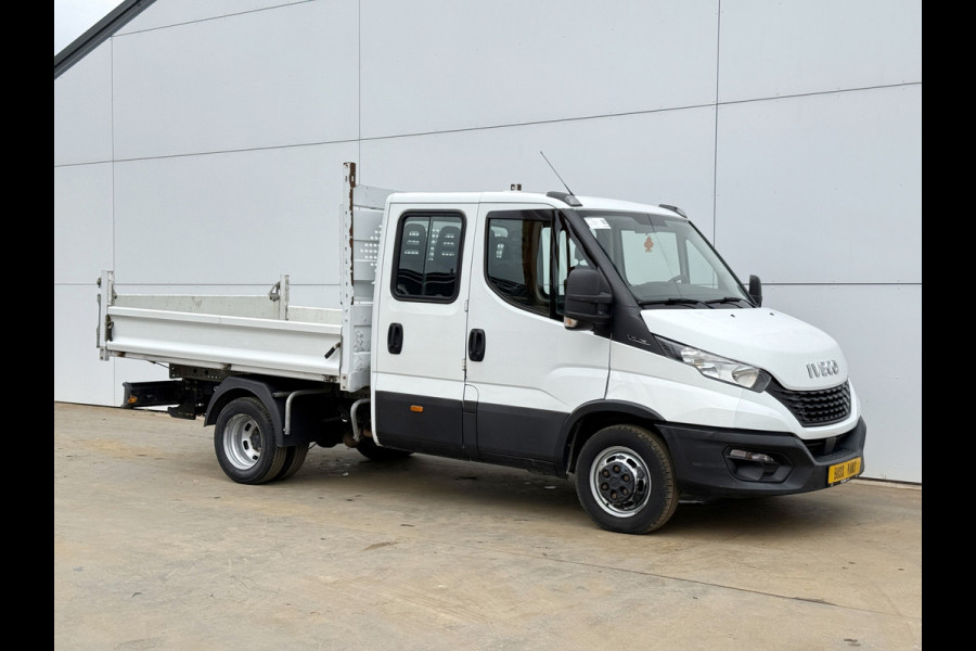 Iveco Daily 35C14 2.3 Kipper Dubbele Cabine Dubbellucht 3,5t Trekhaak 6 Stoelen Airco Cruise Control Benne Tipper