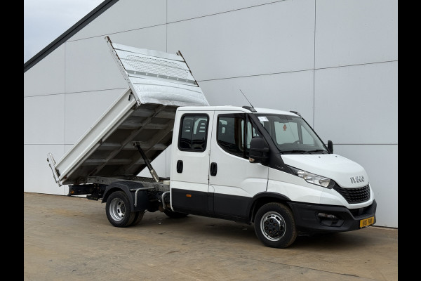 Iveco Daily 35C14 2.3 Kipper Dubbele Cabine Dubbellucht 3,5t Trekhaak 6 Stoelen Airco Cruise Control Benne Tipper