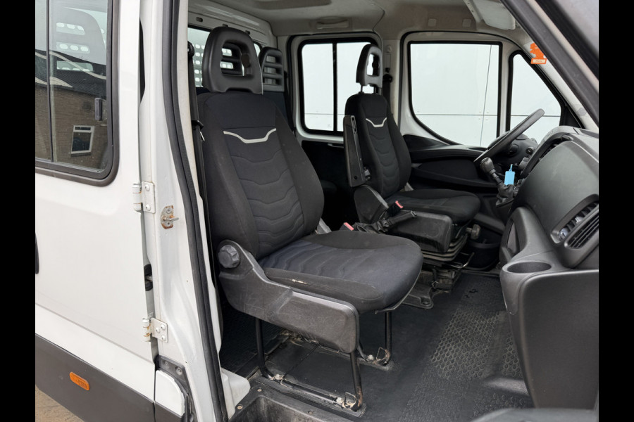Iveco Daily 35C14 2.3 Kipper Dubbele Cabine Dubbellucht 3,5t Trekhaak 6 Stoelen Airco Cruise Control Benne Tipper
