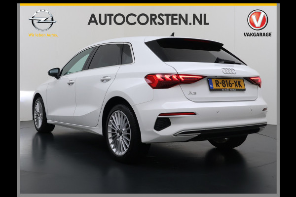Audi A3 Sportback 30TFSI m.Hybrid Automaat Apple Carplay Android Auto Adap.Cruise Navi Ecc Sportstoelen Pdc Cruise Control Advanced Edit Privacy Glas Lmv Led DAB Wifi Regensensor Rijstrooksensor Virtual Cockpit 1e Eigenaar Origineel Nederlandse Auto