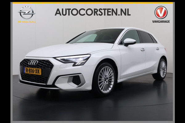 Audi A3 Sportback 30TFSI m.Hybrid Automaat Apple Carplay Android Auto Adap.Cruise Navi Ecc Sportstoelen Pdc Cruise Control Advanced Edit Privacy Glas Lmv Led DAB Wifi Regensensor Rijstrooksensor Virtual Cockpit 1e Eigenaar Origineel Nederlandse Auto