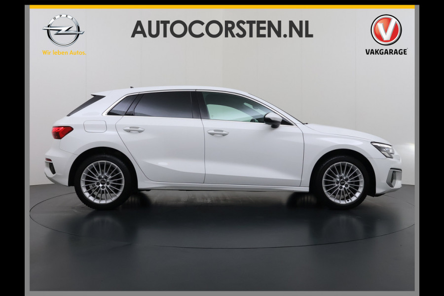Audi A3 Sportback 30TFSI m.Hybrid Automaat Apple Carplay Android Auto Adap.Cruise Navi Ecc Sportstoelen Pdc Cruise Control Advanced Edit Privacy Glas Lmv Led DAB Wifi Regensensor Rijstrooksensor Virtual Cockpit 1e Eigenaar Origineel Nederlandse Auto