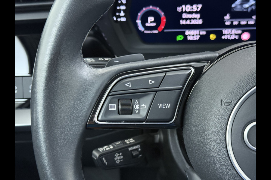 Audi A3 Sportback 30TFSI m.Hybrid Automaat Apple Carplay Android Auto Adap.Cruise Navi Ecc Sportstoelen Pdc Cruise Control Advanced Edit Privacy Glas Lmv Led DAB Wifi Regensensor Rijstrooksensor Virtual Cockpit 1e Eigenaar Origineel Nederlandse Auto