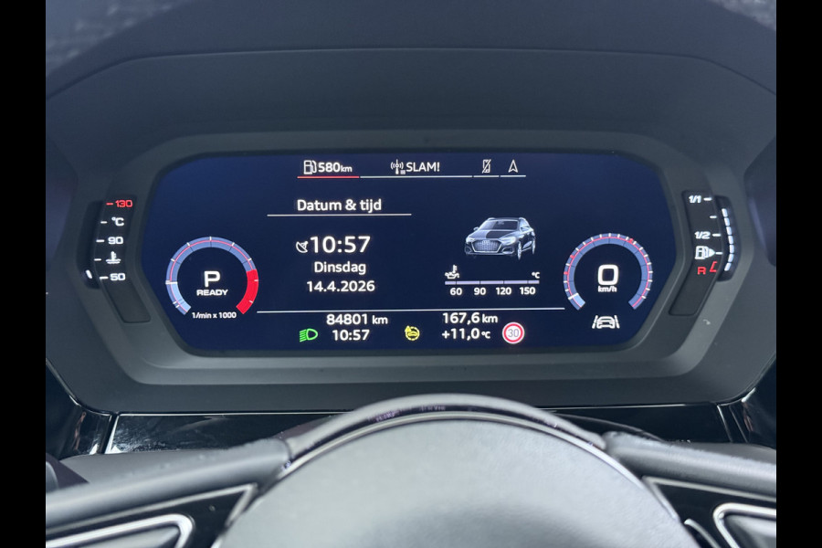 Audi A3 Sportback 30TFSI m.Hybrid Automaat Apple Carplay Android Auto Adap.Cruise Navi Ecc Sportstoelen Pdc Cruise Control Advanced Edit Privacy Glas Lmv Led DAB Wifi Regensensor Rijstrooksensor Virtual Cockpit 1e Eigenaar Origineel Nederlandse Auto