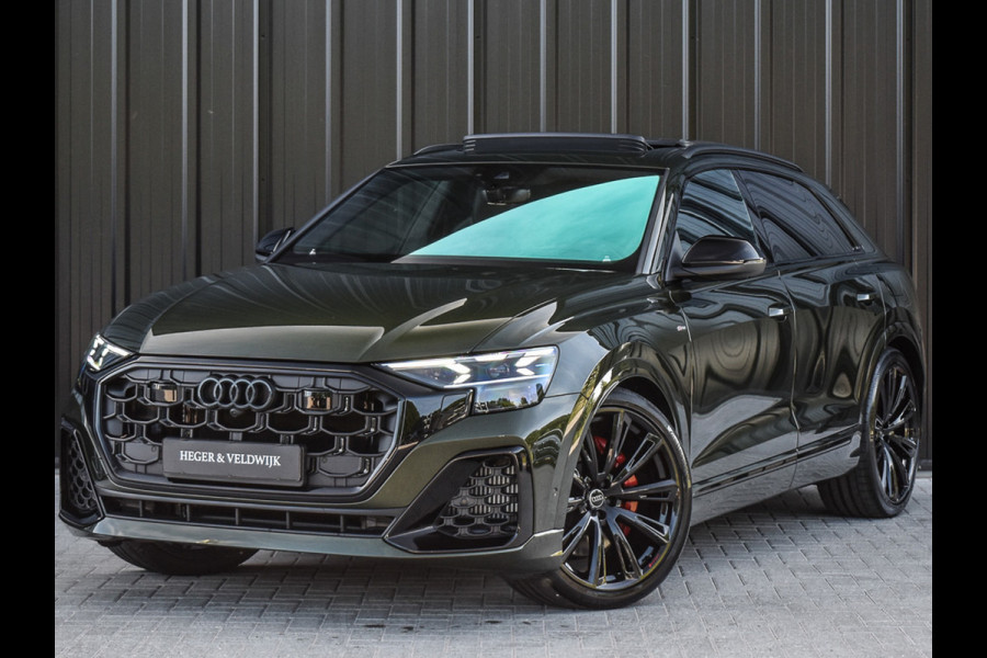 Audi Q8 60 TFSI e quattro Pro Line S Competition | B&O advanced | Audi exclusive | 5 jaar garantie | Panoramadak | massage stoelen | 4 wiel besturing | Alcantara hemel | Soft-close | Elektr. Trekhaak | Achteras besturing | Oled achterlichte