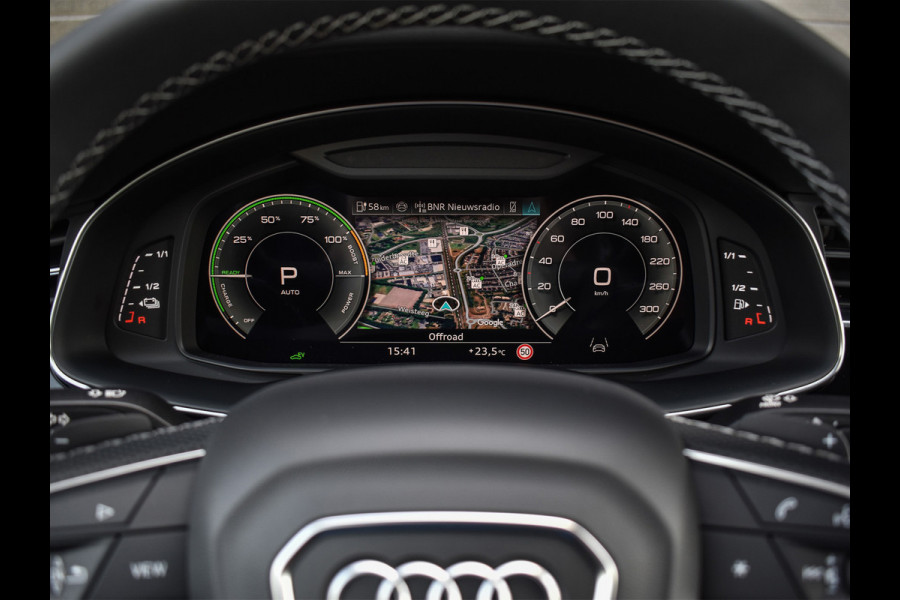 Audi Q8 60 TFSI e quattro Pro Line S Competition | B&O advanced | Audi exclusive | 5 jaar garantie | Panoramadak | massage stoelen | 4 wiel besturing | Alcantara hemel | Soft-close | Elektr. Trekhaak | Achteras besturing | Oled achterlichte