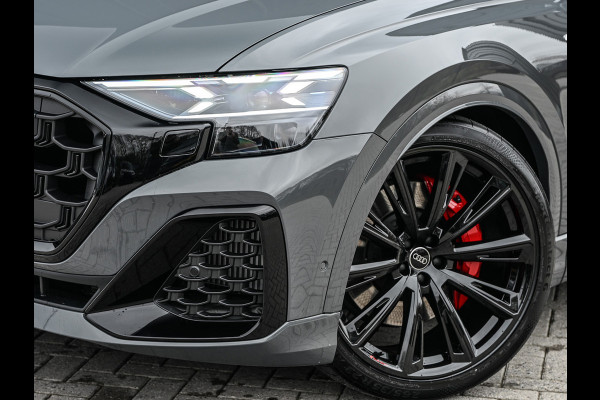 Audi Q8 60 TFSI e quattro | Audi Exclusive | B&O Advanced | S-seats met massage | Achteras besturing | Soft close | Adaptive cruise | Carbon inleg | Ambiance interieur | 360 camera | Verwarmbaar stuurwiel | Trekhaak