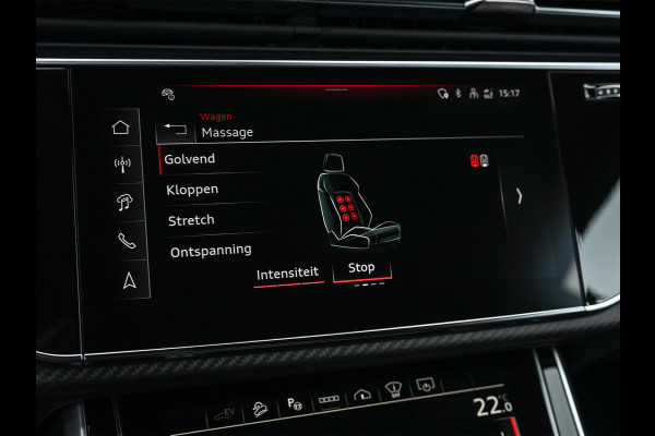 Audi Q8 60 TFSI e quattro | Audi Exclusive | B&O Advanced | S-seats met massage | Achteras besturing | Soft close | Adaptive cruise | Carbon inleg | Ambiance interieur | 360 camera | Verwarmbaar stuurwiel | Trekhaak