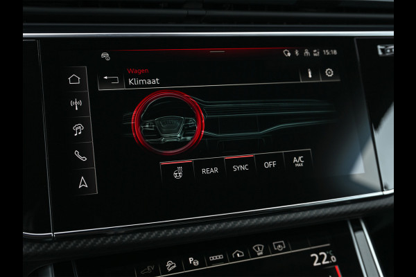 Audi Q8 60 TFSI e quattro | Audi Exclusive | B&O Advanced | S-seats met massage | Achteras besturing | Soft close | Adaptive cruise | Carbon inleg | Ambiance interieur | 360 camera | Verwarmbaar stuurwiel | Trekhaak