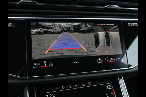 Audi Q8 60 TFSI e quattro | Audi Exclusive | B&O Advanced | S-seats met massage | Achteras besturing | Soft close | Adaptive cruise | Carbon inleg | Ambiance interieur | 360 camera | Verwarmbaar stuurwiel | Trekhaak