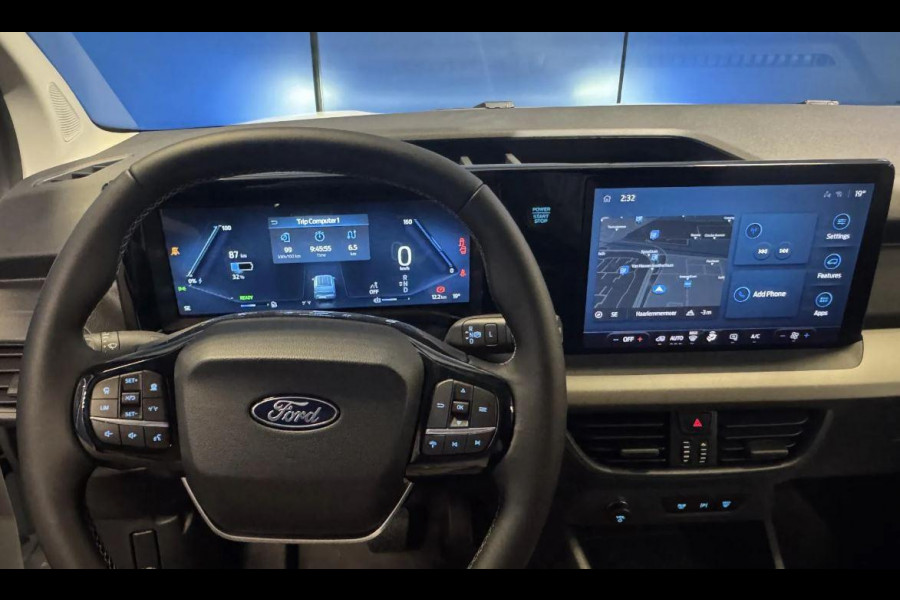 Ford E-Transit Courier Trend 44 kWh 136pk Trekhaak | LED Laadruimte verlichting | Laadvloerbescherming Rubber | Reserveband