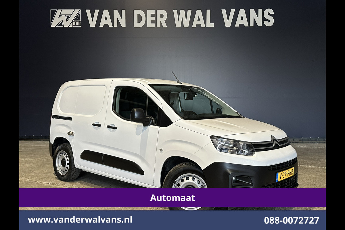 Citroën Berlingo 1.2 PureTech 130pk Automaat Benzine L1H1 Euro6 Airco | 3-Zits | Navigatie | Camera Apple Carplay, Android Auto, Cruisecontrol, Parkeersensoren, Bijrijdersbank