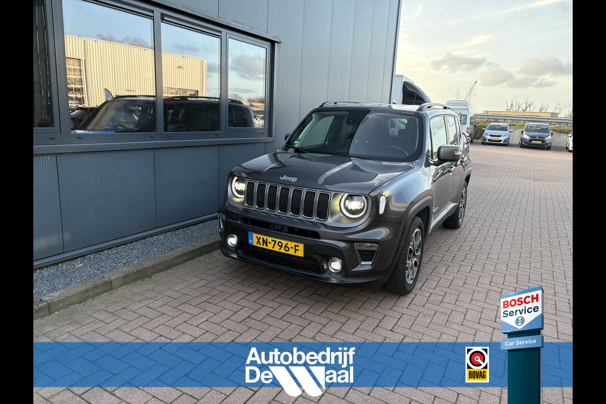 Jeep Renegade 1.3T DDCT 150pk Automaat Limited LED/NAVI/CARPLAY/ADAPT.CRUISE/PDC/TREKHAAK