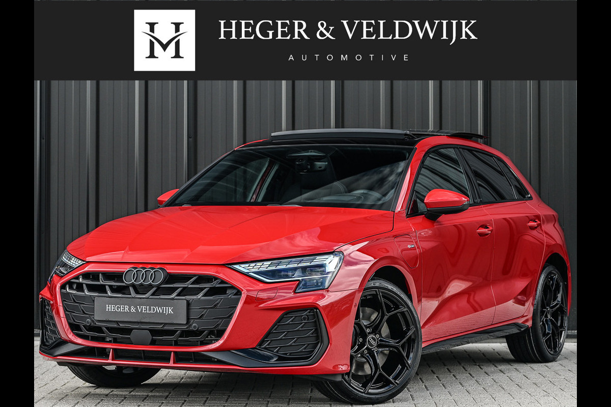 Audi A3 Sportback 45 TFSI e S edition Competition | Panoramadak | 5 jr garantie | Ambiance interieur | Active Cruise | Sonos Sound | S-Seats + Memory | Head-Up | Camera | Stoelverwarming | Keyless