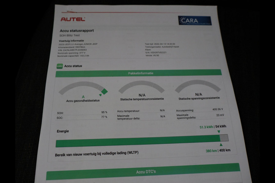Jeep Avenger LONGITUDE 54 kWh 95% SOH - BTW - APPLE CARPLAY | DEALER ONDEROUDEN | NAVIGATIE | VIRTUAL COCKPIT