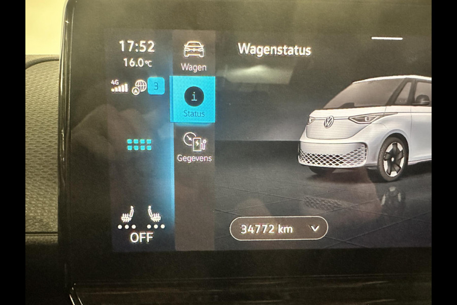 Volkswagen ID. Buzz Cargo 77 kWh Nieuwprijs €71233! Airco Navi Wireless Carplay IQ Light 20" LM Velgen Adaptive Cruise Control PDC VA + Camera Stoelverwarming Voorruit verwarming 3-Zits