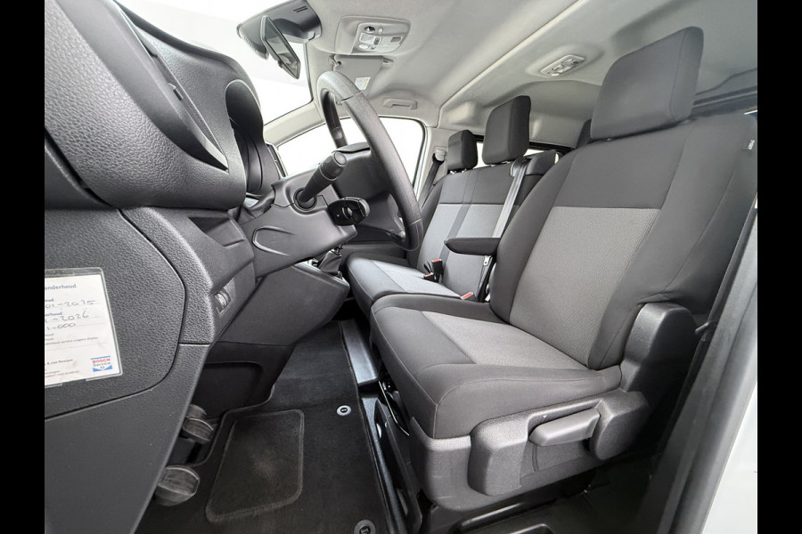 Opel Vivaro 2.0D 145PK L3 Dubbele Cabine 6-Persoons Trekhaak Euro 6 Airco Navi Apple Carplay Android Auto Cruise Control Bluetooth Pdc Betonplex Lat om lat Achterdeuren DAB Privacy Glas 1e Eigenaar Origineel Nederlandse Auto Dealeronderhouden
