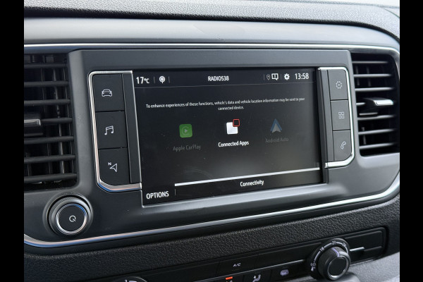 Opel Vivaro 2.0D 145PK L3 Dubbele Cabine 6-Persoons Trekhaak Euro 6 Airco Navi Apple Carplay Android Auto Cruise Control Bluetooth Pdc Betonplex Lat om lat Achterdeuren DAB Privacy Glas 1e Eigenaar Origineel Nederlandse Auto Dealeronderhouden