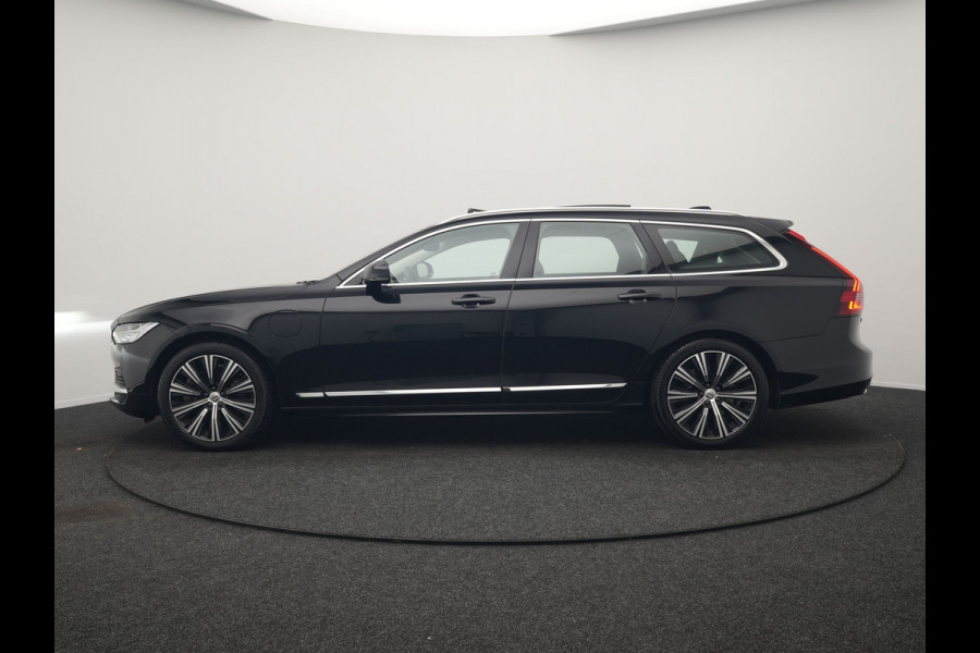 Volvo V90 T6 AWD Ultimate Bright PHEV 350pk | Panodak | Adaptive Cruise | Camera | Harman / Kardon | Lederen Sportstoelen Memory & Verwarmd | Google Assistent | Keyless | Stuur Verwarmd | Blis | Apple Carplay | DAB | Virtual | Plug In Hybrid |