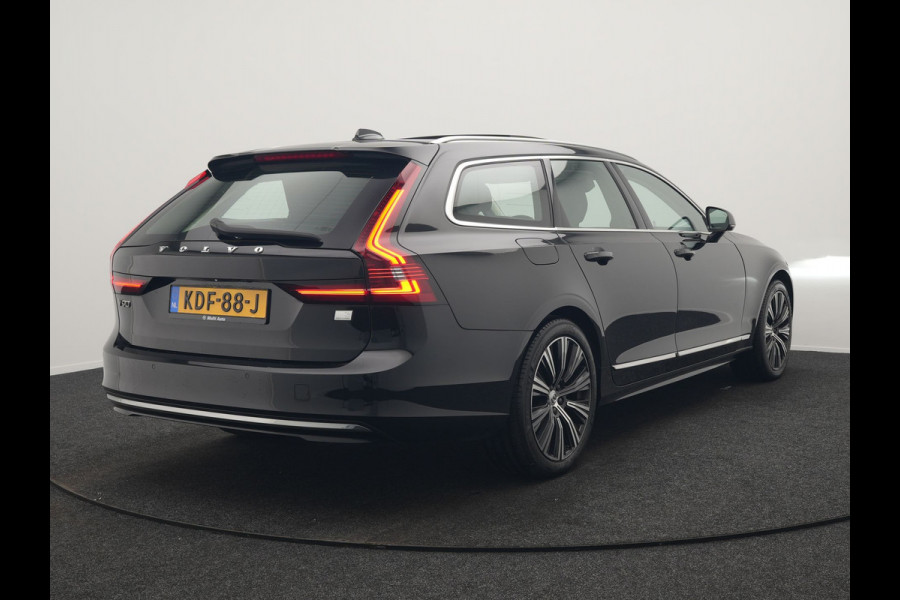 Volvo V90 T6 AWD Ultimate Bright PHEV 350pk | Panodak | Adaptive Cruise | Camera | Harman / Kardon | Lederen Sportstoelen Memory & Verwarmd | Google Assistent | Keyless | Stuur Verwarmd | Blis | Apple Carplay | DAB | Virtual | Plug In Hybrid |