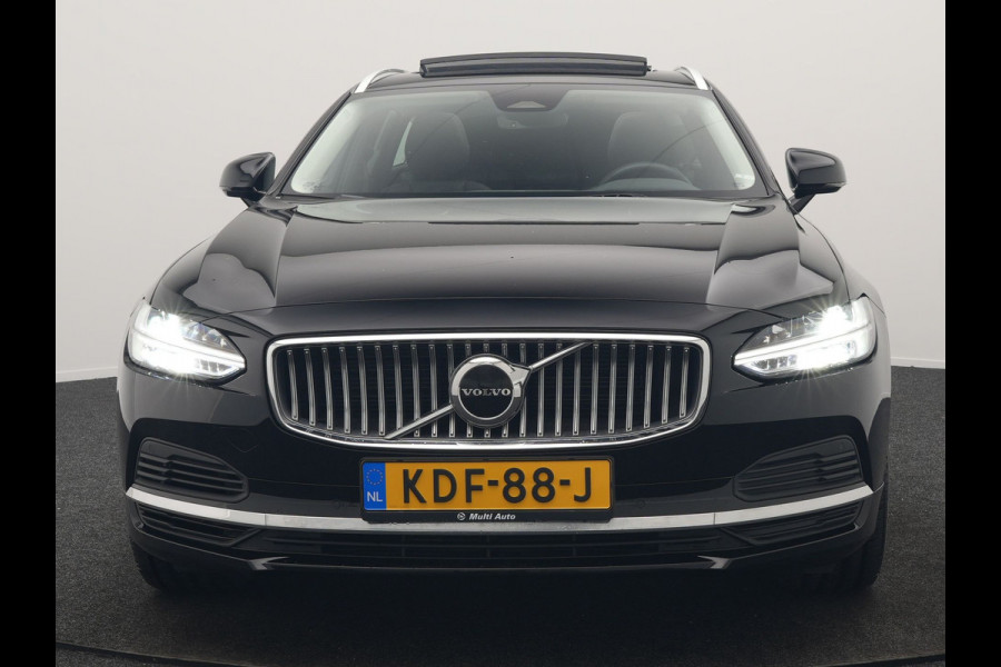 Volvo V90 T6 AWD Ultimate Bright PHEV 350pk | Panodak | Adaptive Cruise | Camera | Harman / Kardon | Lederen Sportstoelen Memory & Verwarmd | Google Assistent | Keyless | Stuur Verwarmd | Blis | Apple Carplay | DAB | Virtual | Plug In Hybrid |