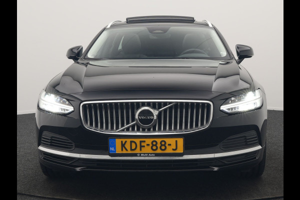 Volvo V90 T6 AWD Ultimate Bright PHEV 350pk | Panodak | Adaptive Cruise | Camera | Harman / Kardon | Lederen Sportstoelen Memory & Verwarmd | Google Assistent | Keyless | Stuur Verwarmd | Blis | Apple Carplay | DAB | Virtual | Plug In Hybrid |