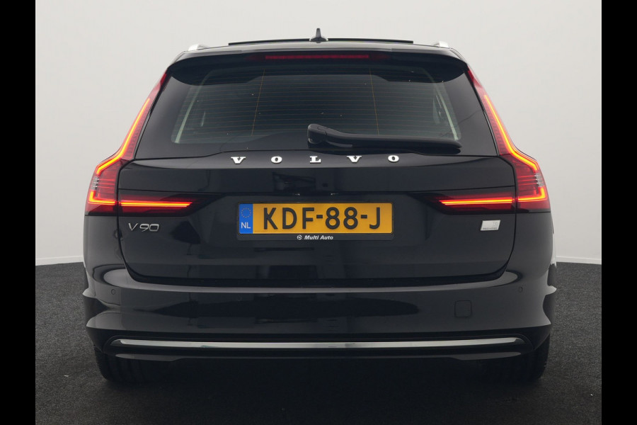 Volvo V90 T6 AWD Ultimate Bright PHEV 350pk | Panodak | Adaptive Cruise | Camera | Harman / Kardon | Lederen Sportstoelen Memory & Verwarmd | Google Assistent | Keyless | Stuur Verwarmd | Blis | Apple Carplay | DAB | Virtual | Plug In Hybrid |