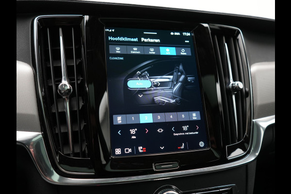 Volvo V90 T6 AWD Ultimate Bright PHEV 350pk | Panodak | Adaptive Cruise | Camera | Harman / Kardon | Lederen Sportstoelen Memory & Verwarmd | Google Assistent | Keyless | Stuur Verwarmd | Blis | Apple Carplay | DAB | Virtual | Plug In Hybrid |