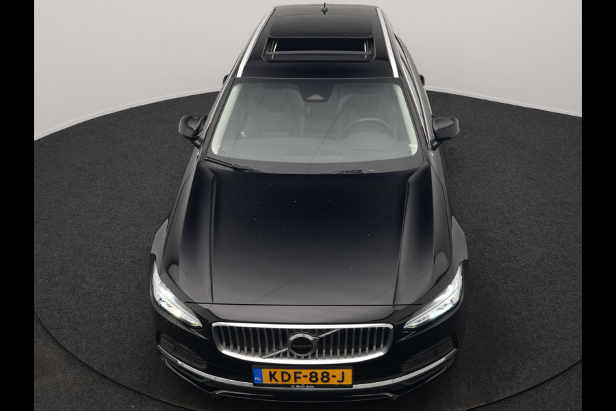Volvo V90 T6 AWD Ultimate Bright PHEV 350pk | Panodak | Adaptive Cruise | Camera | Harman / Kardon | Lederen Sportstoelen Memory & Verwarmd | Google Assistent | Keyless | Stuur Verwarmd | Blis | Apple Carplay | DAB | Virtual | Plug In Hybrid |