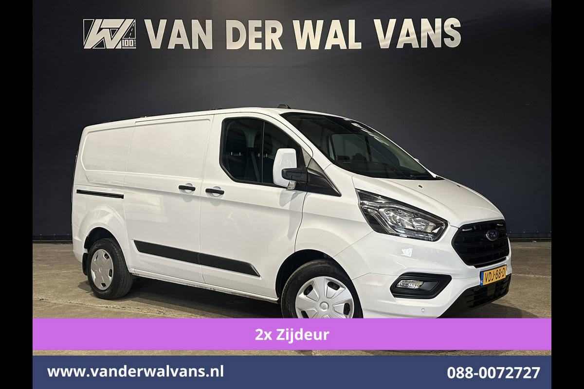 Ford Transit Custom 2.0 TDCI 130pk L1H1 Euro6 Airco | 2x zijdeur | Camera | Apple Carplay | LED | 2500kg Trekhaak Android Auto, Cruisecontrol, Verwarmde voorruit, Parkeersensoren, Bijrijdersbank