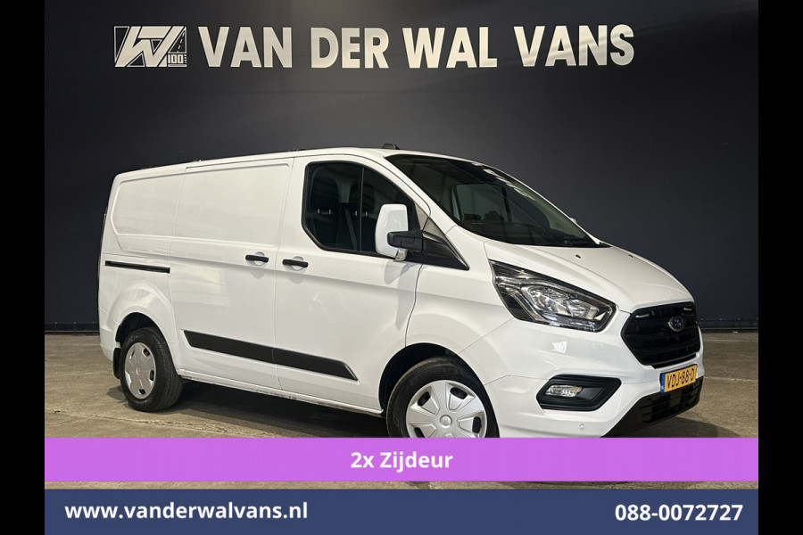 Ford Transit Custom 2.0 TDCI 130pk L1H1 Euro6 Airco | 2x zijdeur | Camera | Apple Carplay | LED | 2500kg Trekhaak Android Auto, Cruisecontrol, Verwarmde voorruit, Parkeersensoren, Bijrijdersbank