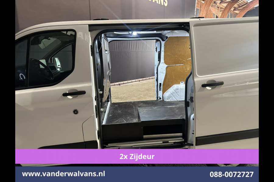 Ford Transit Custom 2.0 TDCI 130pk L1H1 Euro6 Airco | 2x zijdeur | Camera | Apple Carplay | LED | 2500kg Trekhaak Android Auto, Cruisecontrol, Verwarmde voorruit, Parkeersensoren, Bijrijdersbank