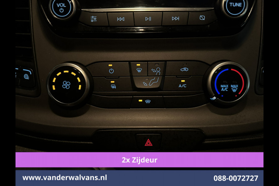 Ford Transit Custom 2.0 TDCI 130pk L1H1 Euro6 Airco | 2x zijdeur | Camera | Apple Carplay | LED | 2500kg Trekhaak Android Auto, Cruisecontrol, Verwarmde voorruit, Parkeersensoren, Bijrijdersbank