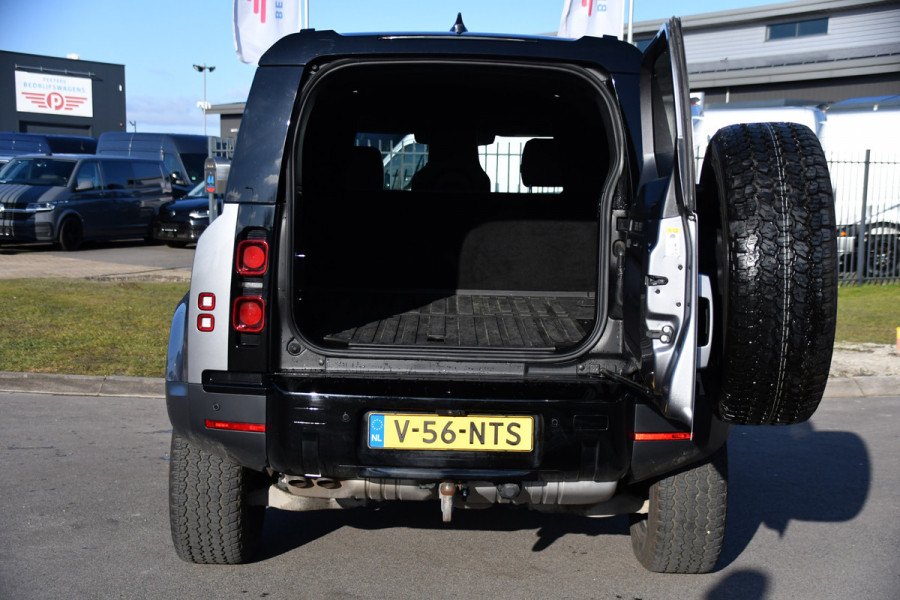 Land Rover Defender Hard Top 3.0 D250 110 MHEV S 360 Camera, Carplay, Automaat, Cruise, Grijs kenteken, 249pk, Leder, LED, Stuurverwarming, BOM VOL!