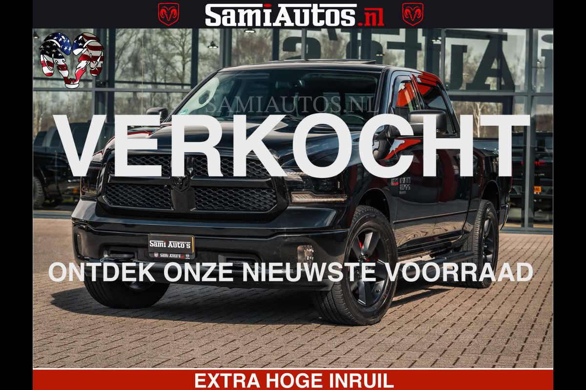 Dodge Ram BLACK OPS | 5.7 HEMI V8 402PK | MORIMOTO LED | Eerste Eigenaar | Diamond Black | Comfortabele Dubbele Cabine DC met Royale 5 Zitplaatsen |