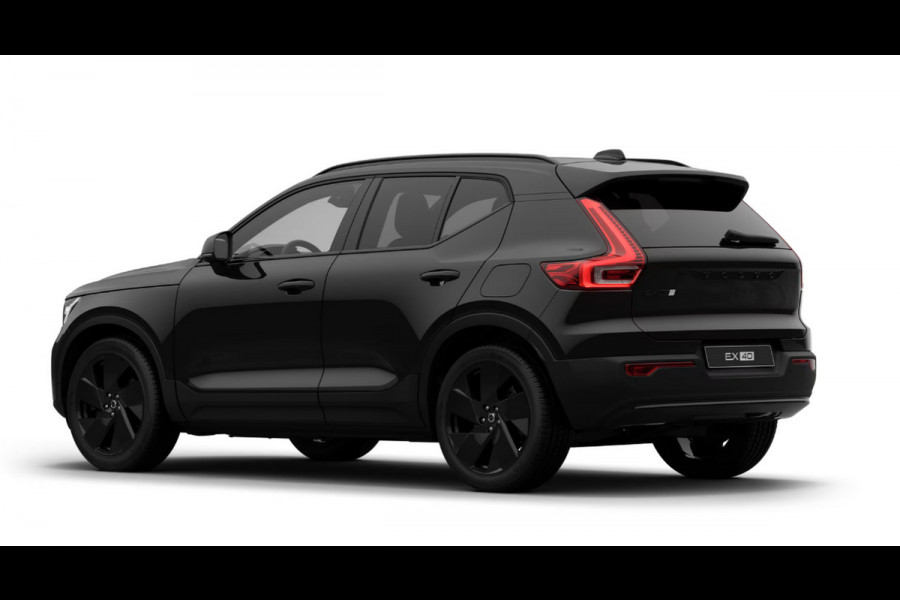 Volvo EX40 Single Ext. Range Plus Black Ed. Europa / Elektrische stoelen / Panoramadak / Panoramadak / Apple Carplay / Android Auto / Harman kardon audio / Adaptive cruise control / Pilot assist / Lichtmetalen velgen /