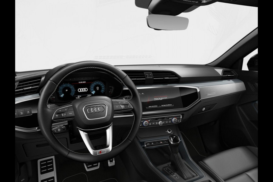 Audi Q3 Sportback 45 TFSI e S Edition 245pk | Navigatie | Lederen bekleding | Elektrisch verstelbare voorstoelen | 360° Camera | Adaptief demping systeem | S line interieur