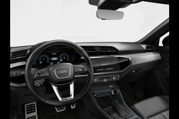 Audi Q3 Sportback 45 TFSI e S Edition 245pk | Navigatie | Lederen bekleding | Elektrisch verstelbare voorstoelen | 360° Camera | Adaptief demping systeem | S line interieur