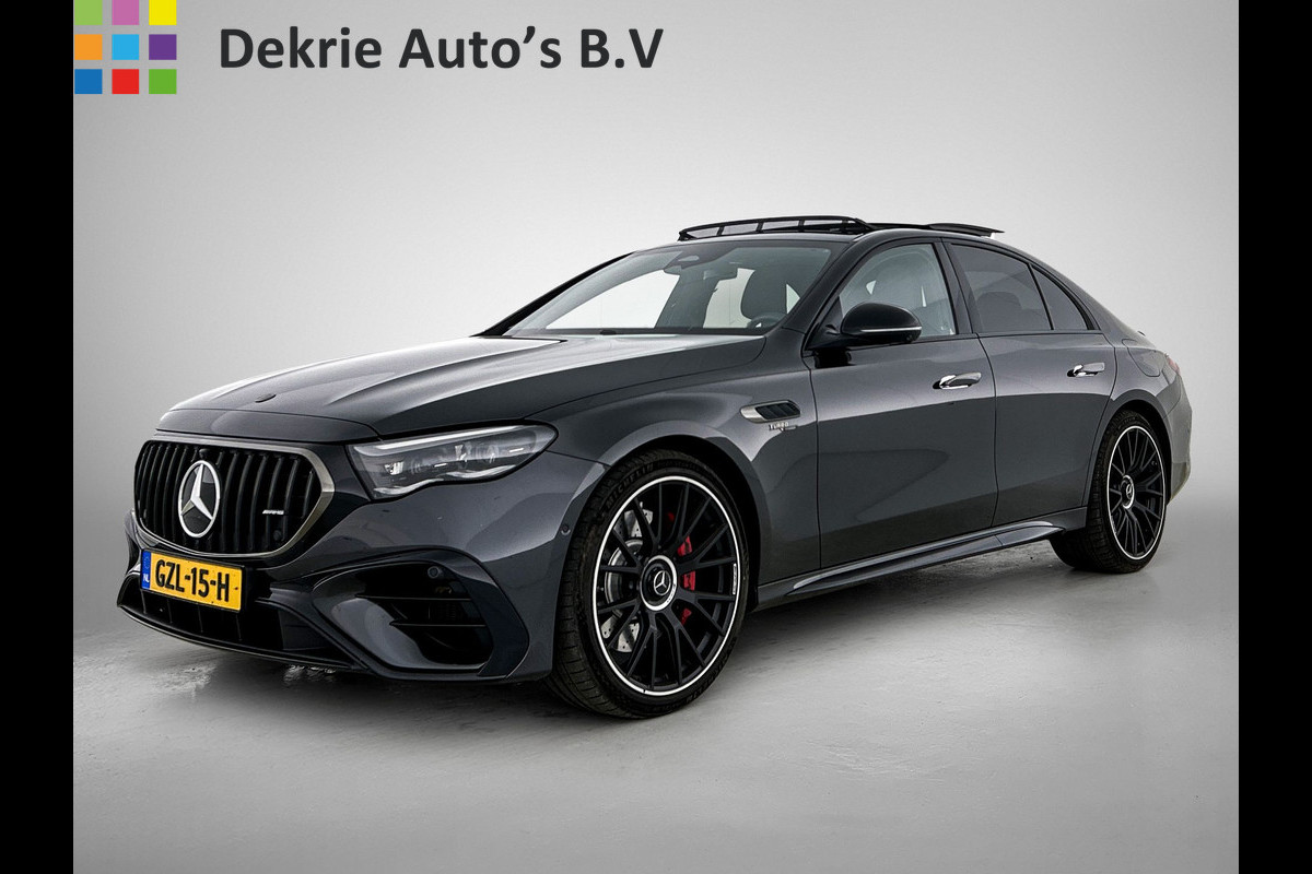 Mercedes-Benz E-Klasse AMG 53 4MATIC+ / NL Auto / Luchtvering (AMG RIDE CONTROL) / Panoramadak / Night Pakket / MBUX Superscreen / Achterasbesturing / Burmester / Plug-in hybride / Elektrisch rijbereik tot ca. 100 km /