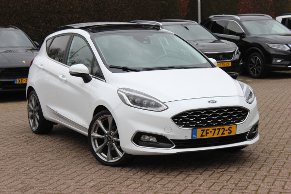 Ford Fiesta 1.0 EcoBoost Vignale Panoramadak / Camera / Leder / 18'' / Navigatie / B&O / Dodehoek / DAB / Stuur+Stoelverwarming / ACC