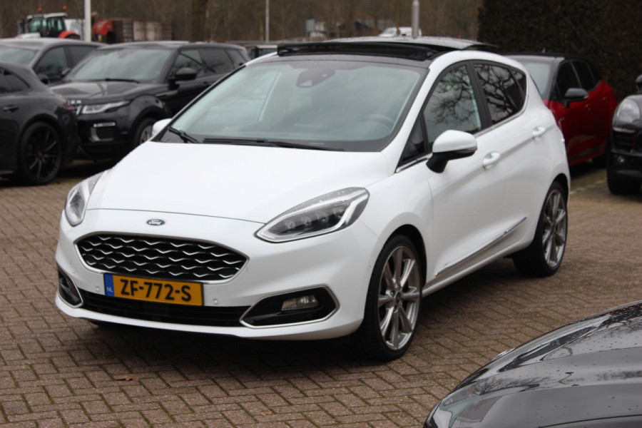 Ford Fiesta 1.0 EcoBoost Vignale Panoramadak / Camera / Leder / 18'' / Navigatie / B&O / Dodehoek / DAB / Stuur+Stoelverwarming / ACC