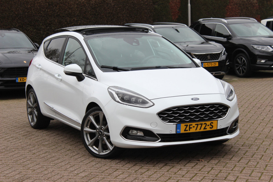 Ford Fiesta 1.0 EcoBoost Vignale Panoramadak / Camera / Leder / 18'' / Navigatie / B&O / Dodehoek / DAB / Stuur+Stoelverwarming / ACC