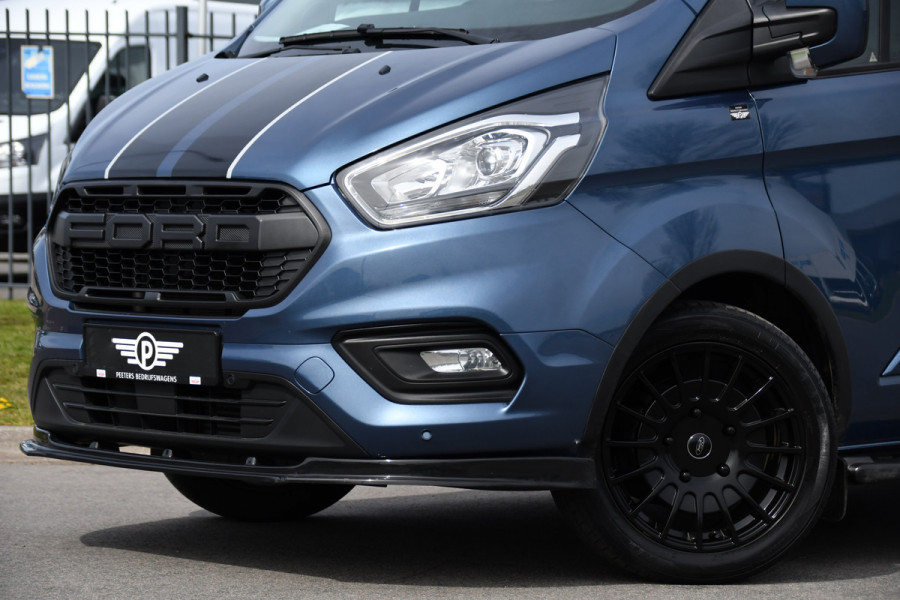 Ford Transit Custom 2.0 TDCI L1H1 Sport Edition Camera, Cruise, Carplay, 130pk, Sensoren, Trekhaak, Leder, LED, 2 x Schuifdeur, Stoelverwarming, Uniek!