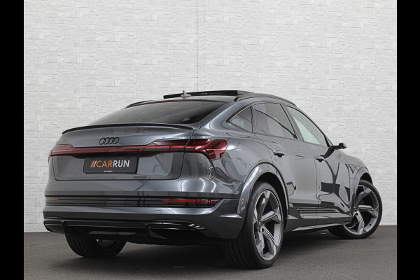 Audi e-tron Sportback S 504pk | RS-Stoelen | Panorama | 360 Camera | Valcona Leder | ACC | B&O Sound | Luchtvering | Soft-Close | Camera Spiegels | Nachtzicht | Keyless-Entry | Head-Up | 4-Zone Clima | Stoelverwarming V+A | Sfeerverlichting | Memory | Carplay |