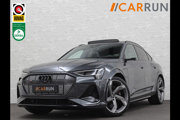 Audi e-tron Sportback S 504pk | RS-Stoelen | Panorama | 360 Camera | Valcona Leder | ACC | B&O Sound | Luchtvering | Soft-Close | Camera Spiegels | Nachtzicht | Keyless-Entry | Head-Up | 4-Zone Clima | Stoelverwarming V+A | Sfeerverlichting | Memory | Carplay |