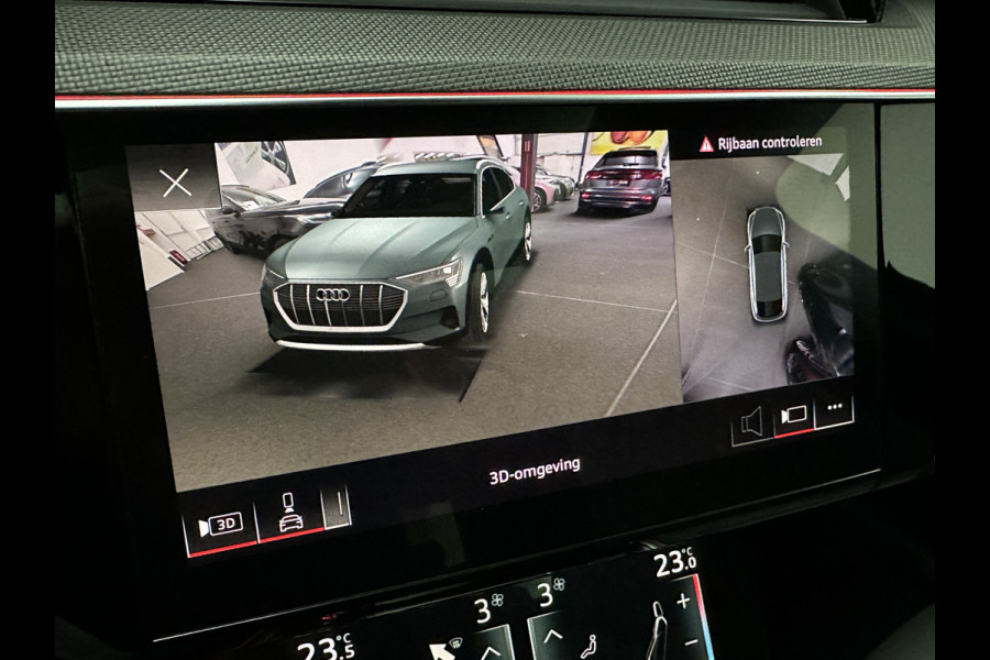 Audi e-tron Sportback S 504pk | RS-Stoelen | Panorama | 360 Camera | Valcona Leder | ACC | B&O Sound | Luchtvering | Soft-Close | Camera Spiegels | Nachtzicht | Keyless-Entry | Head-Up | 4-Zone Clima | Stoelverwarming V+A | Sfeerverlichting | Memory | Carplay |